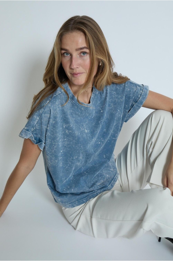 GIONA BATSLEEVE T SHIRT PC8309 1039P FADED DENIM PR